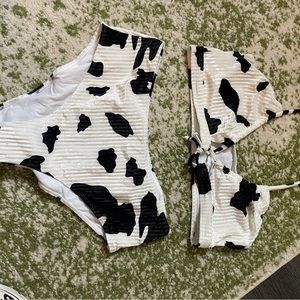SHEIN Curve Cow Print Bikini NEVER WORN 2XL